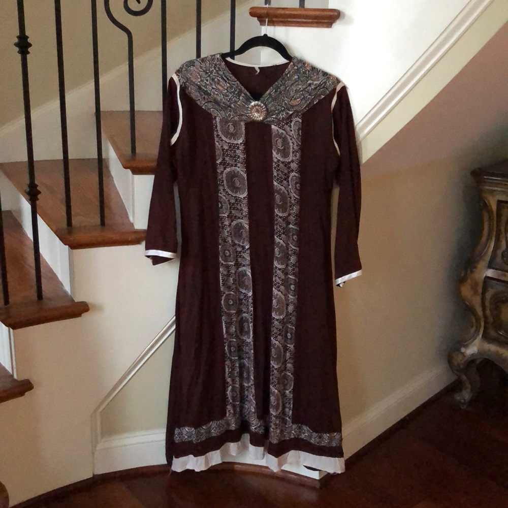 Linen maxi dress